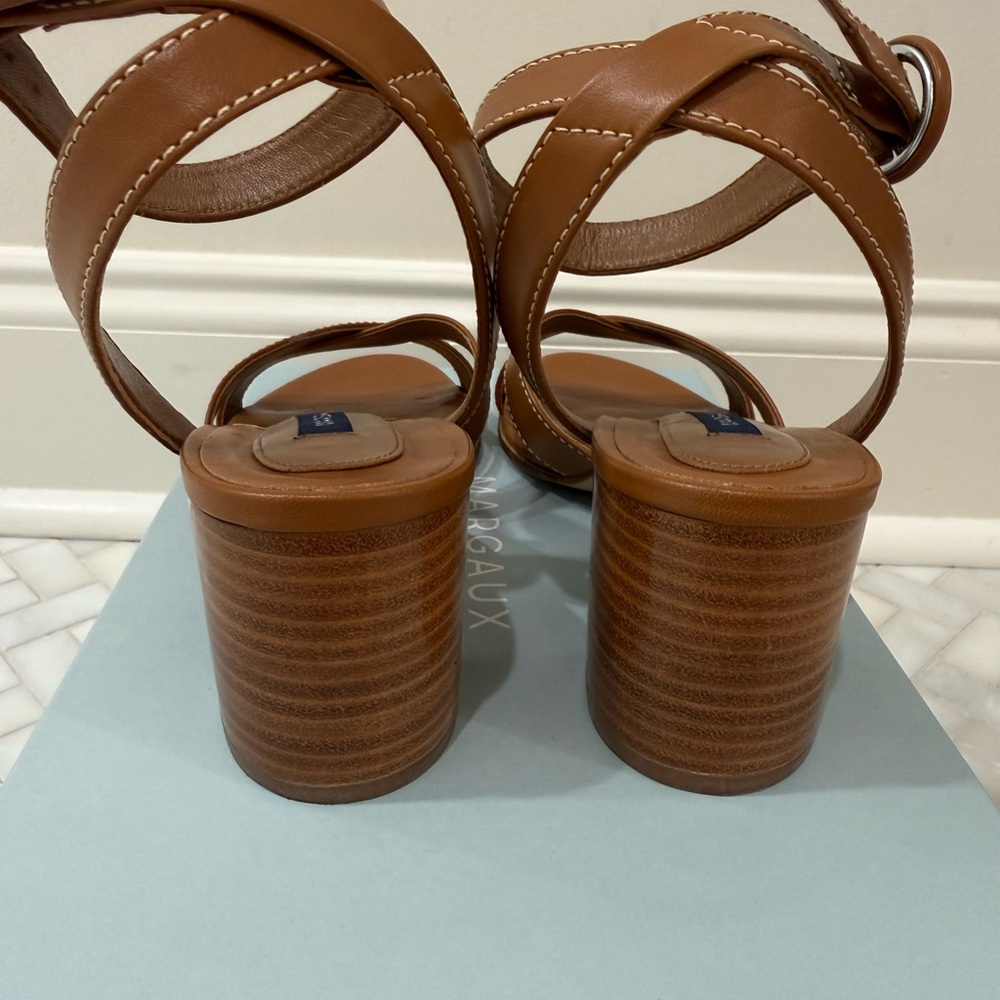 Margaux NY The City Sandal Nappa Saddle US size 8 M EU 38 Excellent condition! - Picture 7 of 7
